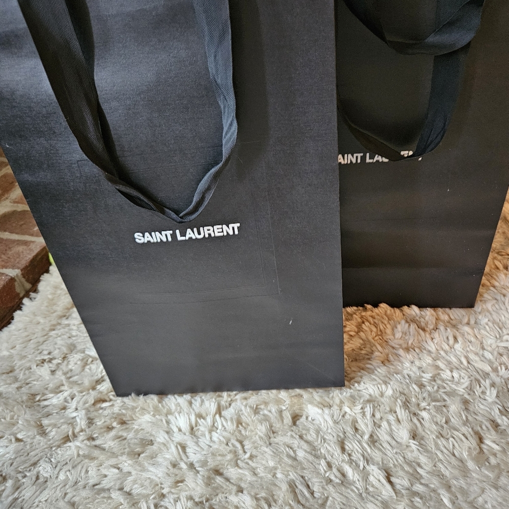 Two Saint Laurent Shopping Bags